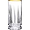 Longdrinkglas 28 cl met gouden rand