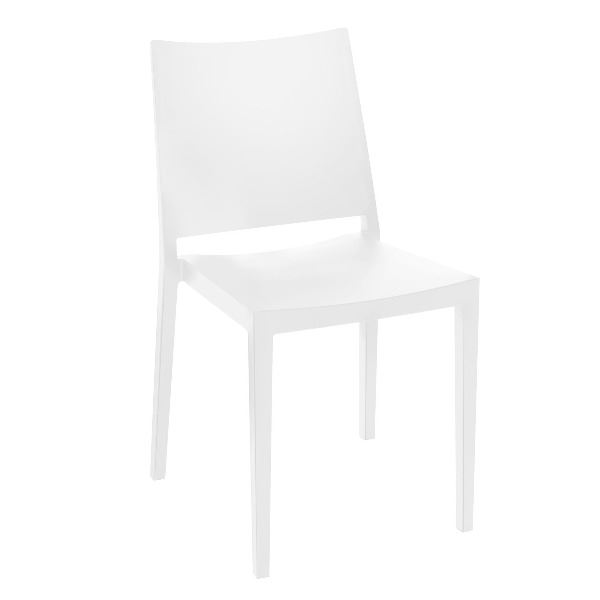 Kunststof witte stapelstoel huren l Vanaf € 2,00 3 dagen